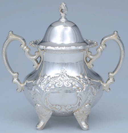 Jack Shepard Reproduction (Silverplate, Hollowware) Sugar Bowl & Lid
