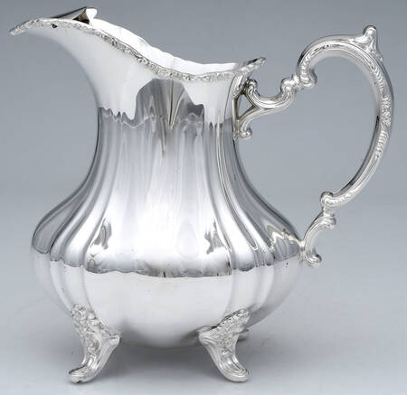 Lancaster Rose (Silverplate, Hollowware) Plated Water Pitcher with Ice Lip