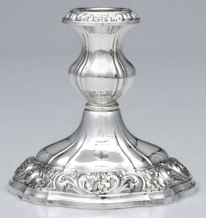 Lancaster Rose (Silverplate, Hollowware) Plated Console Candleholder