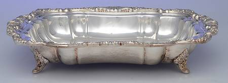 Lancaster Rose (Silverplate, Hollowware) Rectangular Entree Server No Lid