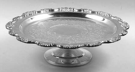 Lancaster Rose (Silverplate, Hollowware) Silverplate Cake Stand