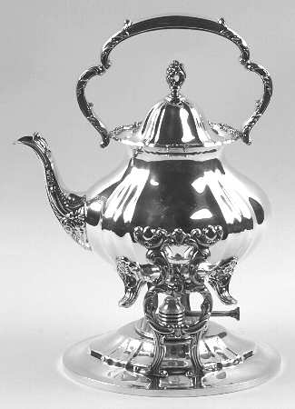 Lancaster Rose (Silverplate, Hollowware) Kettle, Stand & Burner