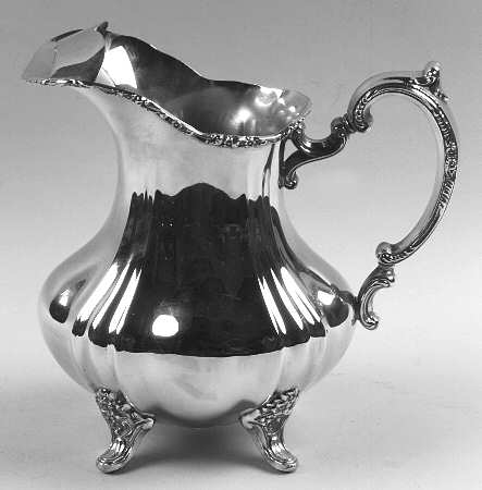 Lancaster Rose (Silverplate, Hollowware) Plated Water Pitcher with Ice Lip