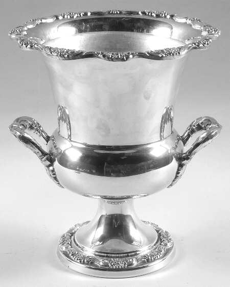Lancaster Rose (Silverplate, Hollowware) Champagne/Wine Cooler with Metal Liner