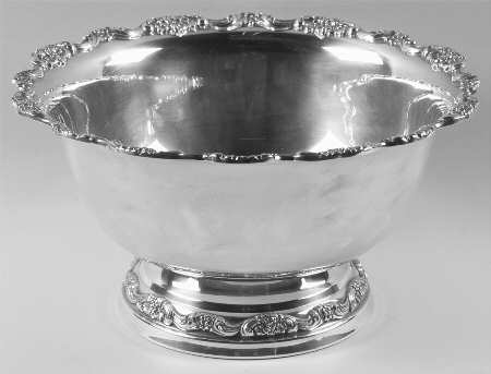 Lancaster Rose (Silverplate, Hollowware) Punch Bowl
