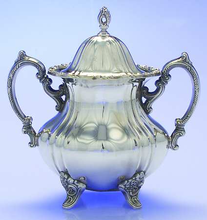 Lancaster Rose (Silverplate, Hollowware) Sugar Bowl & Lid