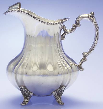 Lancaster Rose (Sterling, Hollowware) 64 Oz Sterling Water Pitcher with Ice Lip