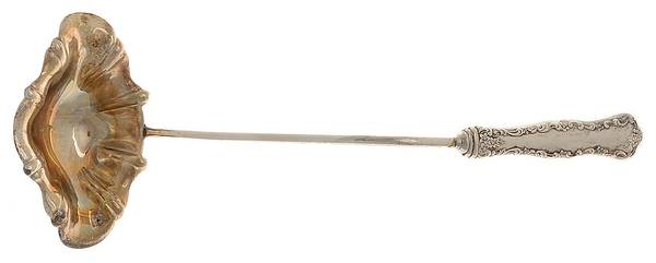 Lancaster Rose (Sterling, Hollowware) Punch Ladle with Silverplate Bowl
