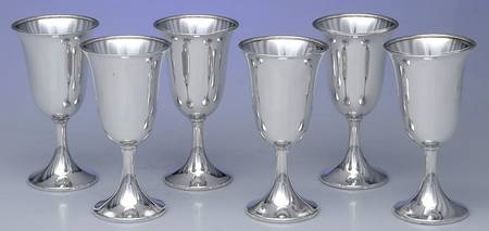 Sterling Hollowware Sterling Water Goblet - Set of 6