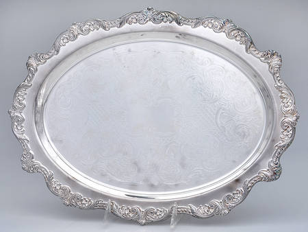 Old English (Silverplate, Hollowware) 16" Oval Tray