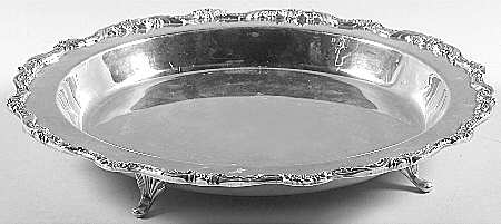 Old English (Silverplate, Hollowware) Footed Pie Plate