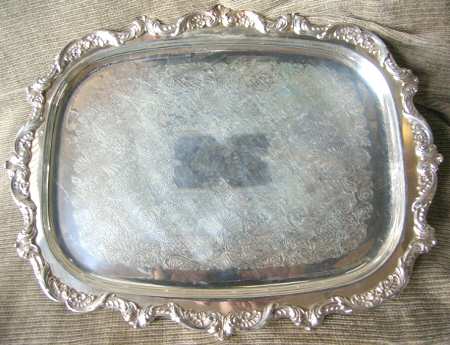 Old English (Silverplate, Hollowware) 19" Rectangular Tray