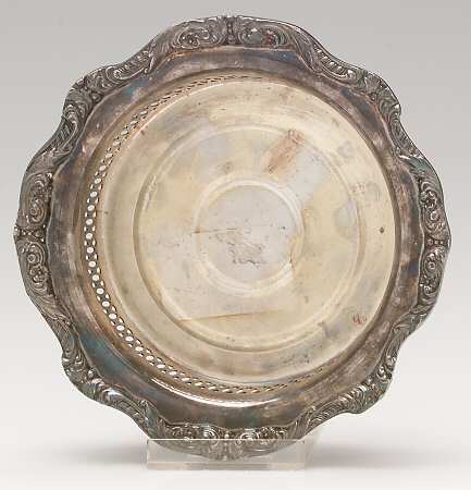 Old English (Silverplate, Hollowware) Wine Bottle Coaster