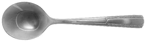 Plaza (Stainless) Round Bowl Soup Spoon (Cream Soup)