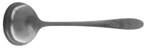 PSS5 (STAINLESS, DECO ETCHED) Solid Gravy Ladle