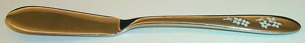 PSS5 (STAINLESS, DECO ETCHED) Flat Handle Master Butter Knife