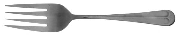 1776R (Stainless) Medium Solid Cold Meat Serving Fork