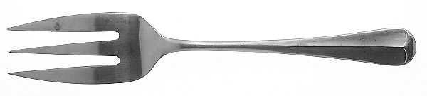 1776R (Stainless) Medium Solid Cold Meat Serving Fork