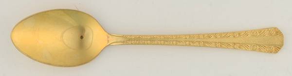 Gold Hammered Rose (Gold Electroplate) Place/Oval Soup Spoon