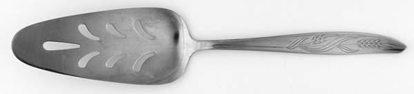 Gracious Wheat (Stainless) Pierced All Stainless Pie Server