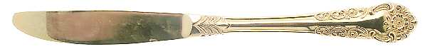 Karen (Gold Electroplate) Modern Solid Knife
