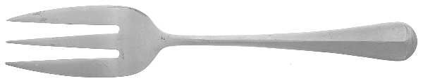 Mount Vernon (Stainless) Medium Solid Cold Meat Serving Fork