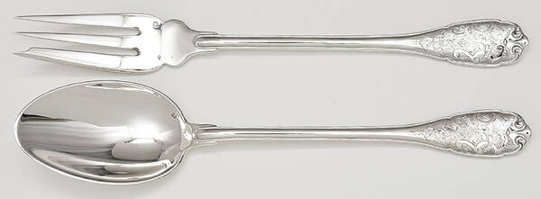 Elysee (Sterling, No Monograms) Solid Serving Set
