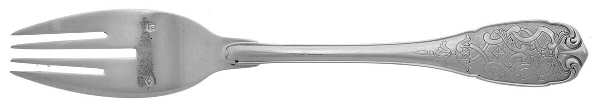 Elysee (Sterling, No Monograms) Individual Solid Fish Fork