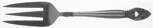 Coronet (Stainless) Medium Solid Cold Meat Serving Fork