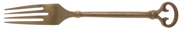 Keys (Cast Bronze) Individual Salad Fork