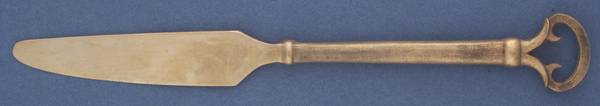 Keys (Cast Bronze) Modern Solid Knife