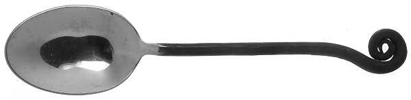 Fiddlehead (Stainless) Oversize Solid Salad Serving Spoon