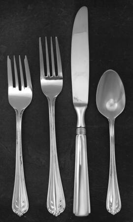 Tea Rose (Stainless) 32 Piece Estate Set by Pfaltzgraff
