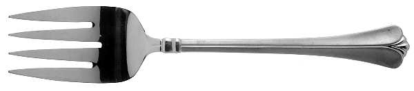 Satin Ellington Medium Solid Cold Meat Serving Fork