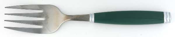 Tabletones-Green Medium Solid Cold Meat Serving Fork