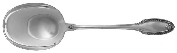Percier (Sterling) Solid Smooth Casserole Spoon