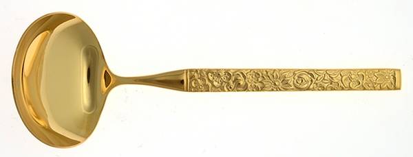 Florentine-Gold (Gold Electroplate) Solid Gravy Ladle
