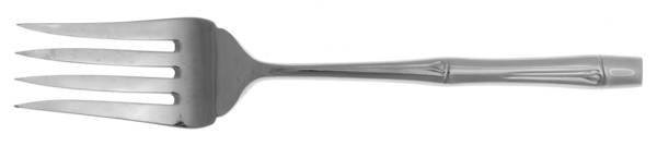 Tahiti (Stainless, Japan, 3 Section Rd Handle) Medium Solid Cold Meat Serving Fork