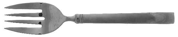 Peyton (Stainless) Large Solid Cold Meat Serving Fork