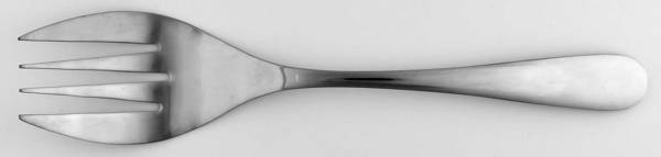 Sonya (Stainless, 18-8) Large Solid Cold Meat Serving Fork