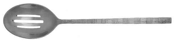 Satin Chopstick Pierced Solid Serving Spoon