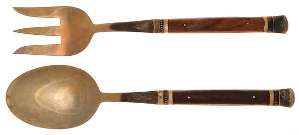 Rosewood (Bronze) Solid Serving Set