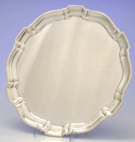 Chippendale (Sterling, Hollowware) 13" Round Tray