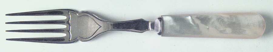 Flatware (Plated Bolster) Individual Hollow Fish Fork w/Silverplate Tines