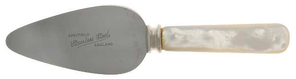Flatware (Plated Bolster) Cheese Server with Stainless Blade