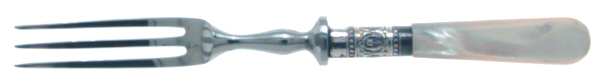 Flatware (Plated Bolster) Individual Fruit Fork with Stainless Tines