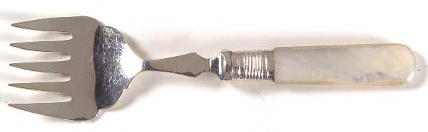 Flatware (Plated Bolster) Large Solid Tined Sardine Serving Fork