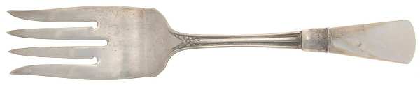 Flatware (Plated Bolster) Medium Solid Cold Meat Serving Fork