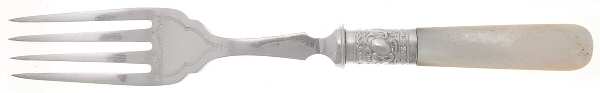 Flatware (Plated Bolster) Individual Fish Fork, Silverplate Tines