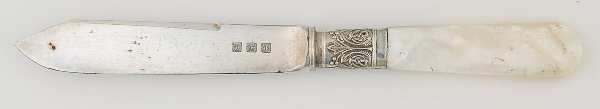 Flatware (Plated Bolster) Individual Fruit Knife with Silverplate Blade